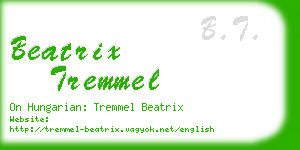 beatrix tremmel business card